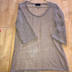 Jordan Taylor Knit Sequin Top M